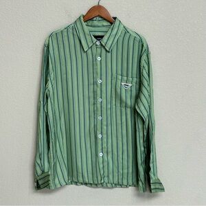 NWT Homme Femme GIO FW24 Pineapple Shirt Green & Blue Hermke Collab Medium
